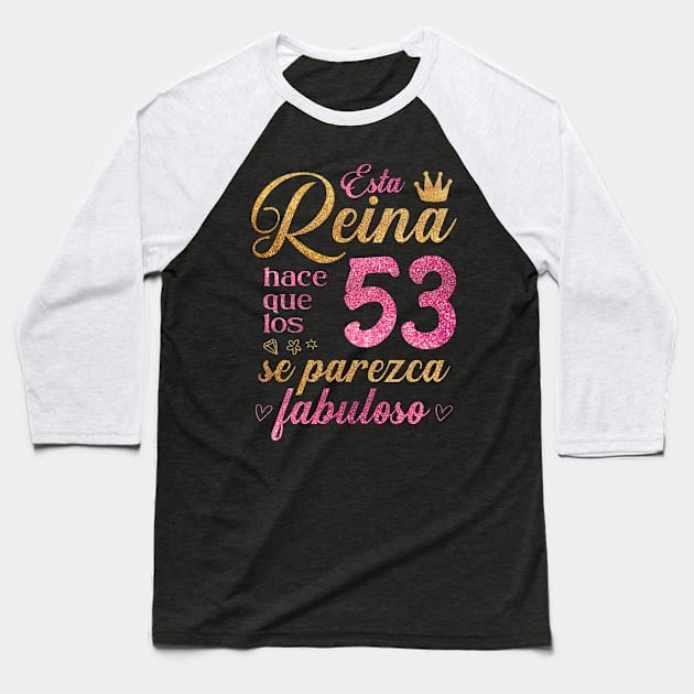 Esta Reina hace que los 53 se parezca fabuloso Baseball T-Shirt by cecatto1994